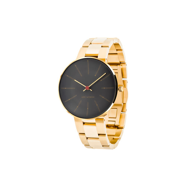 Bankers armbåndsur, grey/gold, Arne Jacobsen Watches