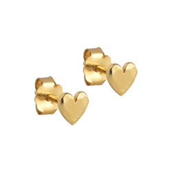 Heart Studs, forgyldt, ENAMEL Copenhagen
