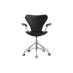Serie 7&trade; 3217 fuldpolstret kontorstol, Grace Black, Fritz Hansen