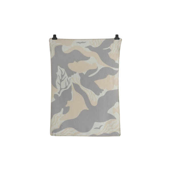 FUGL OG FISK Half Size Throw, grey/beige, R&oslash;ros Tweed