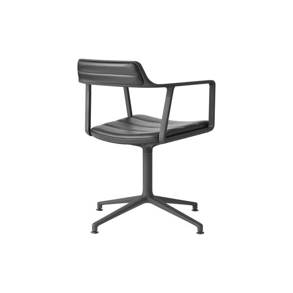 VIPP452 drejestol med gulvglidere, sort/sort, Vipp
