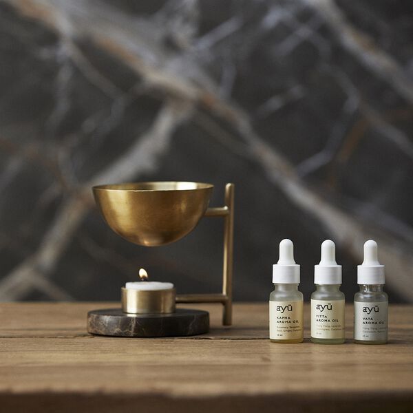 Aroma br&aelig;nder, messing, AYU