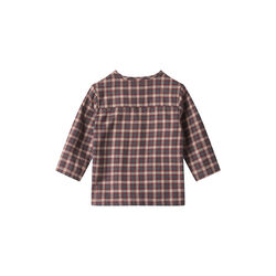 Shirt Shelby, blue holiday check, Wheat