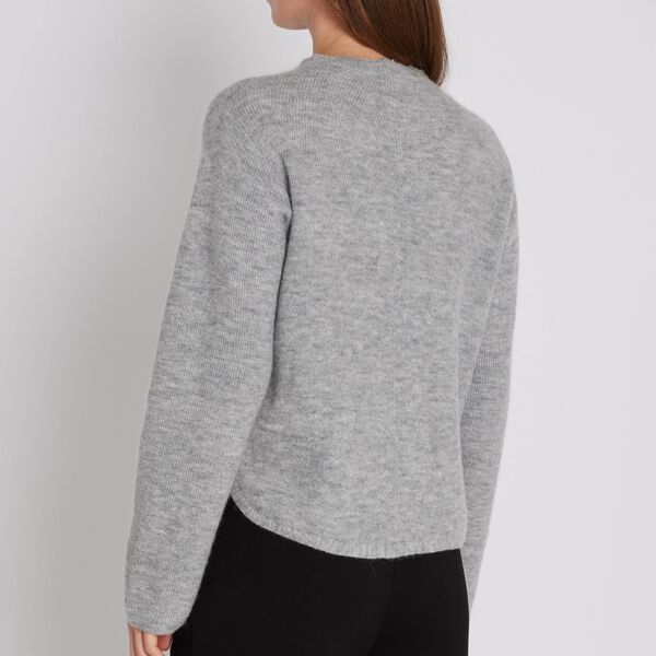 Meri Torna knit sweater, ligth grey, PBO