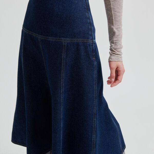 Columbo Denim Skirt, dark blue denim, Second Female