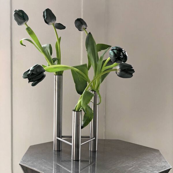 VISTA lysestage/vase, poleret, Kay Bojesen