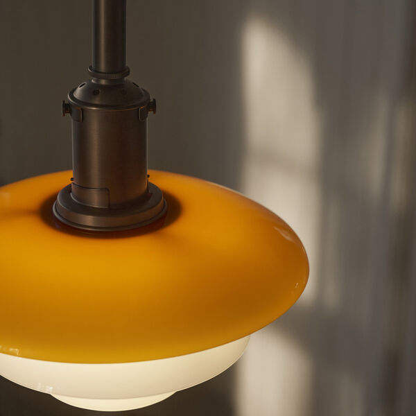PH 3/3 Pendel Centenary Edition, amber/opal white, Louis Poulsen