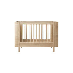 Wood Mini+ tremmeseng inkl. junior kit 68x122/162 cm, eg, Oliver Furniture