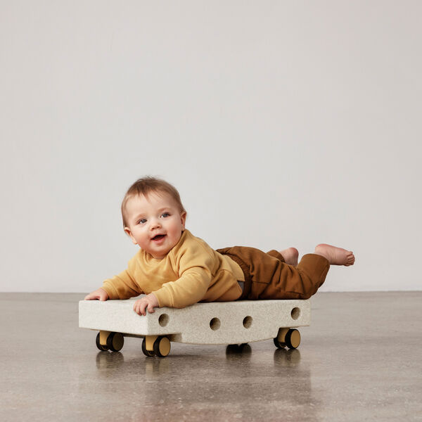 Rullebr&aelig;t, sand grey/honey yellow, MODU