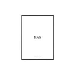Wood Frame, black, Poster & Frame