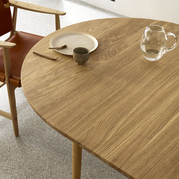 BM0121I till&aelig;gsplade, olieret eg, Carl Hansen & S&oslash;n