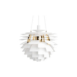 PH Artichoke, soft white/brass metallised, Louis Poulsen