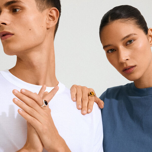 BETWEEN ring, guldbelagt, Pilgrim