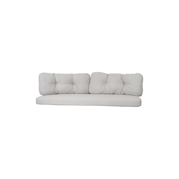 Ocean large 3-pers. sofa hyndes&aelig;t, white grey, Cane-line