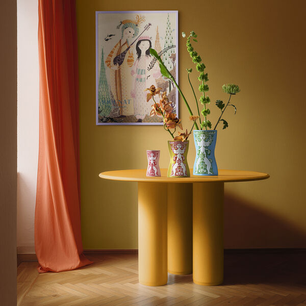 Nina Vase, bl&aring;/gr&oslash;n, Bj&oslash;rn Wiinblad