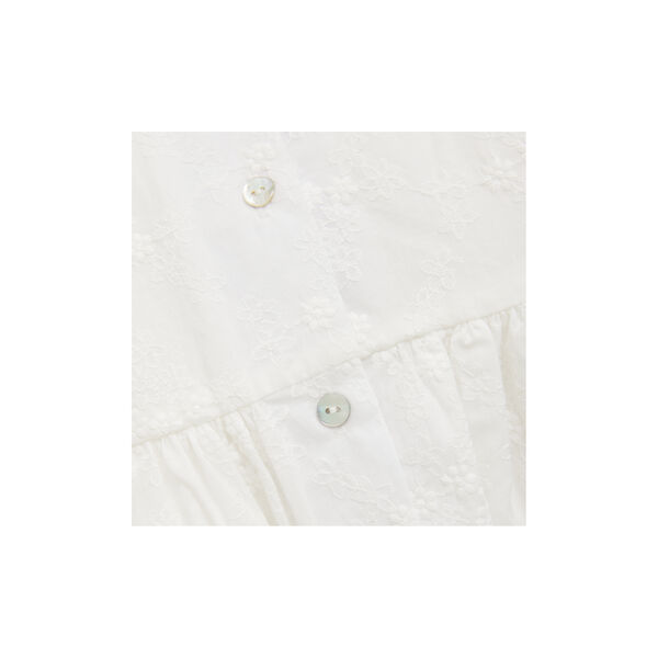 Dress SS Embroidery, antique white, HUTTEliHUT