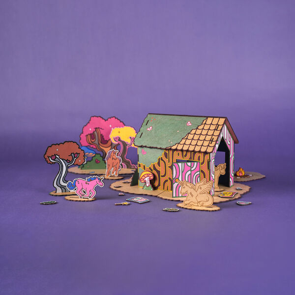 Unicorn trælegetøj | Magisk skov, Crateit