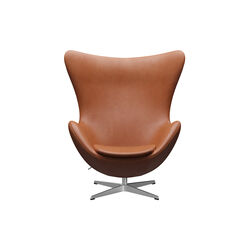Ægget™ 3316 loungestol, Grace walnut/satin brushed aluminium Ægget™ 3316 loungestol, Grace walnut/satin brushed aluminium, Fritz Hansen