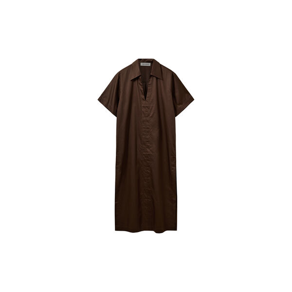 ASANASW OVERSIZE SHIRT DRESS, intense brown, Sofie Schnoor