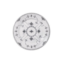 Sort Musselmalet Halvblonde tallerken &Oslash; 22 cm, Royal Copenhagen