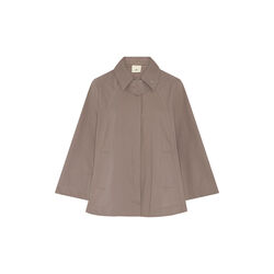 HMBarber cape jacket, shitake, Heartmade