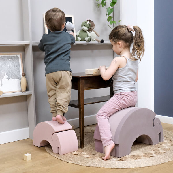 Elefant S, vintage rose, bObles