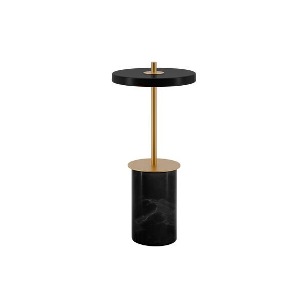 Asteria Move Mini Portable Lamp, black marble, UMAGE