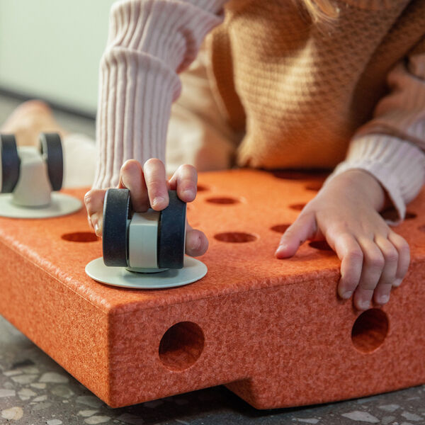 Rullebr&aelig;t, burnt orange/dusty green, MODU