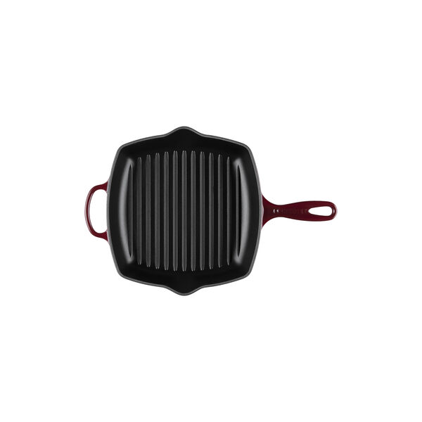 Signature Kvadratisk grillpande, garnet, Le Creuset