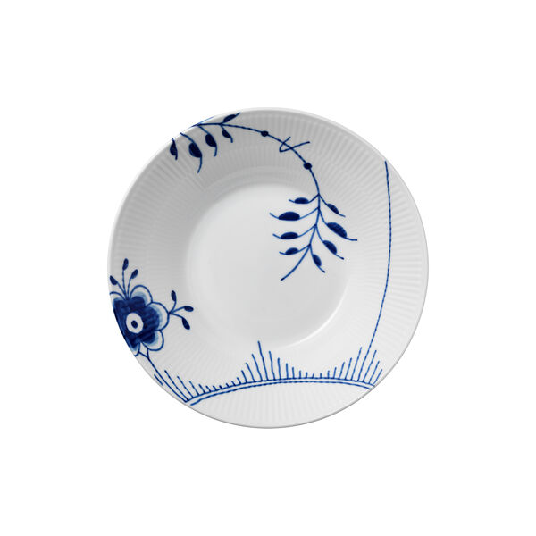 Bl&aring; Mega Riflet dyb tallerken &Oslash; 24 cm, Royal Copenhagen