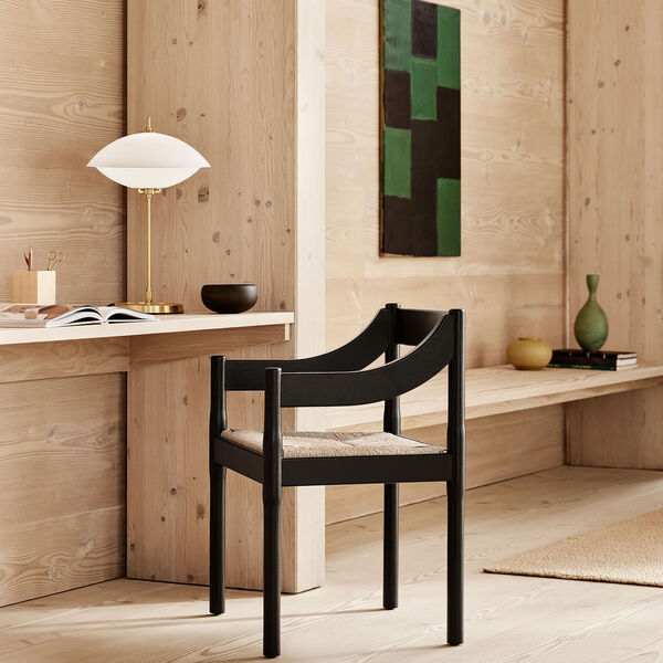 MUSLING™ bordlampe, opal/brass, Fritz Hansen