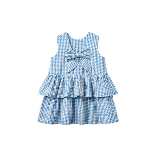 Houndstooth Dress w. Bow, Copenhagen Colors Organics
