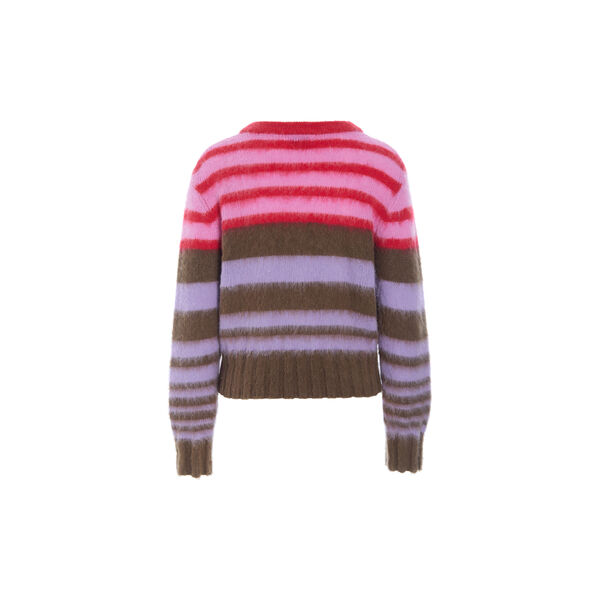 Farah Knit Blouse, cocoa rib, HUNK&Oslash;N