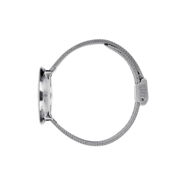 Bankers armbåndsur, white/steel/matt steel, Arne Jacobsen Watches