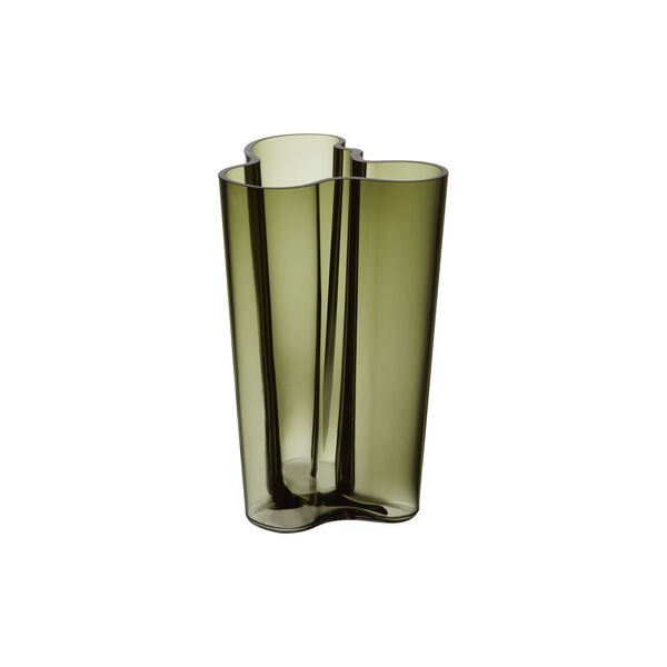 Alvar Aalto vase 25 cm, moss green, Iittala