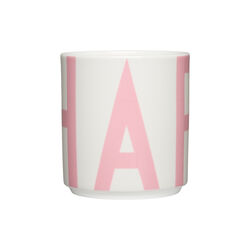 XL Vintage ABC kop, creole pink, Design Letters