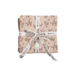 FLORA stofble 2-pak, nightingale/balsam cream/walnut, M&uuml;sli by Green Cotton