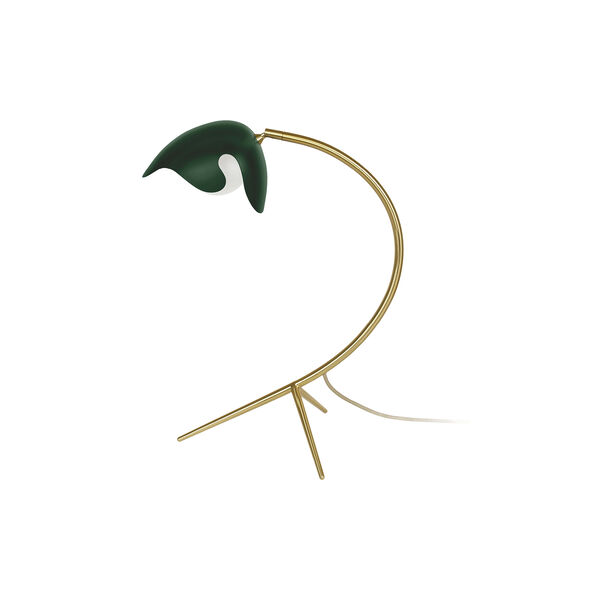 PS38 bordlampe, green/brass, ATBO