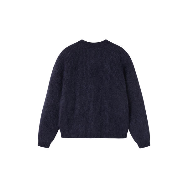 Tavon W Knitted Cardigan, darkness melange, MarMar Copenhagen
