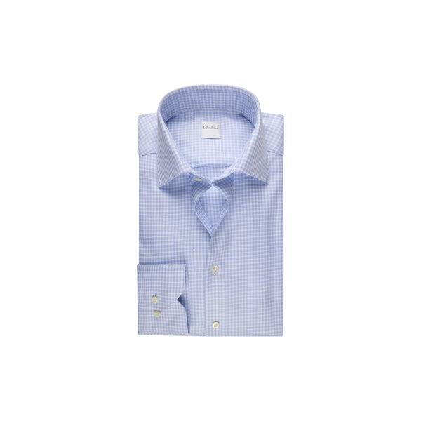 Regular, C77 RM cuff, light blue check, Stenstr&ouml;ms