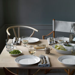 Hvid Halvblonde fad 36,5 cm, Royal Copenhagen