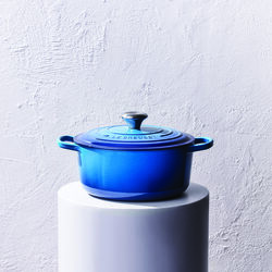 Signature rund gryde &Oslash; 28 cm, azure blue, Le Creuset