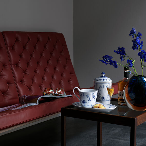 Musselmalet Riflet asiet 23,5 cm, Royal Copenhagen