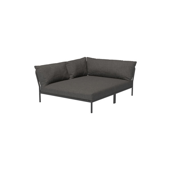 LEVEL2 Cozy venstrevendt loungesofa, Basic dark grey, HOUE