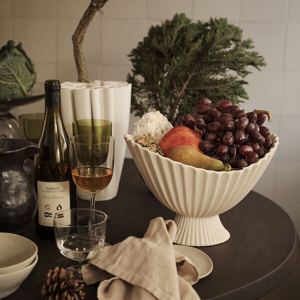 Fountain Skål Large, off-white, Ferm Living