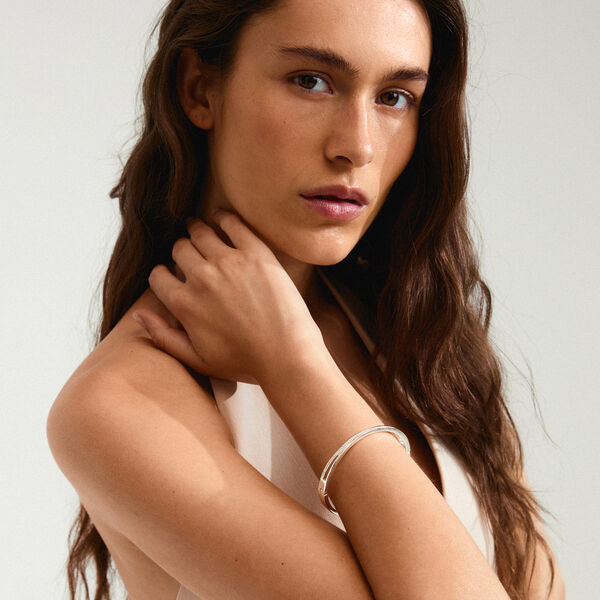 KIRA Armb&aring;nd, silver plated, Pilgrim