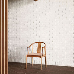 Kinastolen&trade; 80-&aring;rs jubil&aelig;umsudgave, oiled cherry/natural, Fritz Hansen
