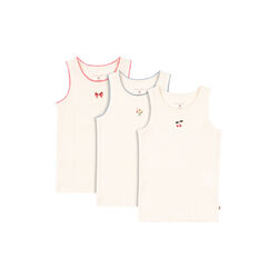 Minna 3 Pack Tank Tops, antique white, Konges Sl&oslash;jd
