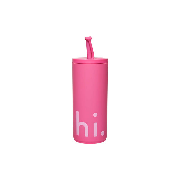 Rejsekop med suger&oslash;r, cherry pink, Design Letters