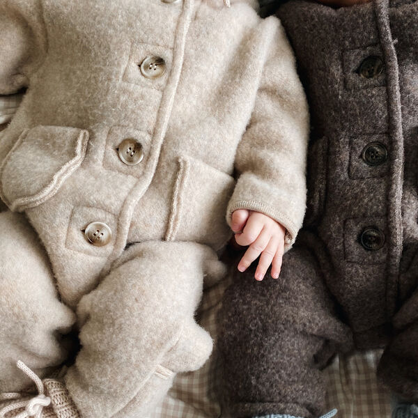 Teddy Onesie, oat, Lalaby